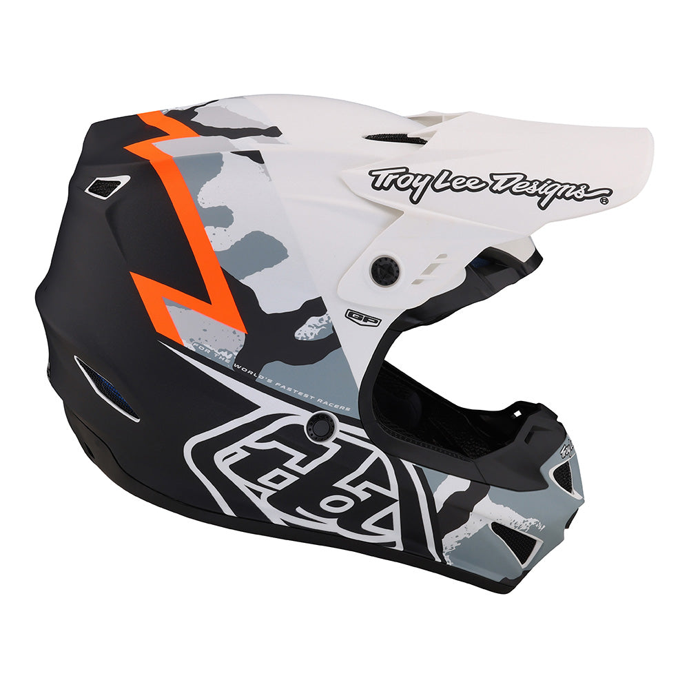 Troy Lee Designs Youth GP Helmet Volt Camo White