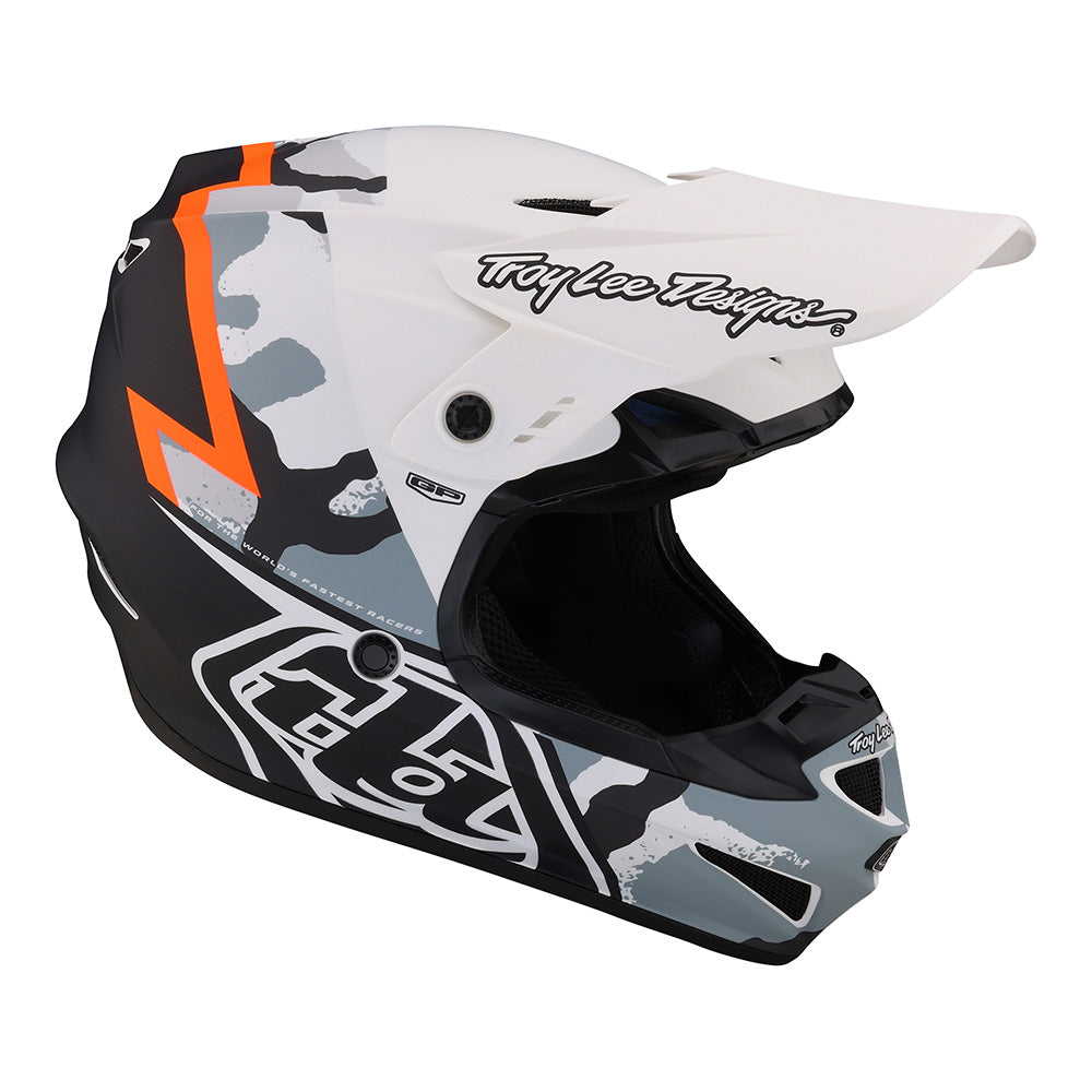 Troy Lee Designs Youth GP Helmet Volt Camo White