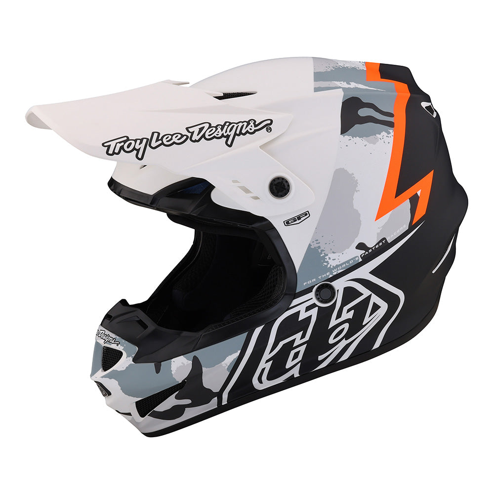 Troy Lee Designs Youth GP Helmet Volt Camo White