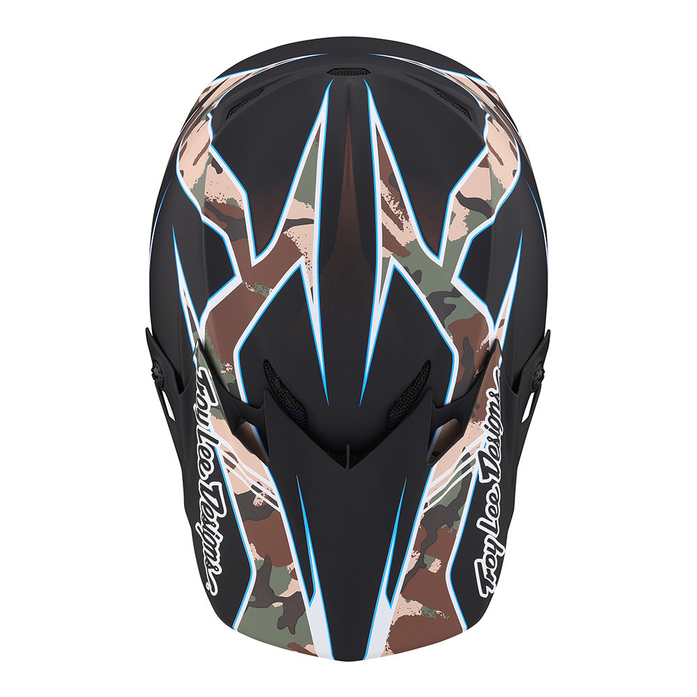 Troy Lee Designs Youth SE4 Polyacrylite Helmet W/MIPS Matrix Camo Black