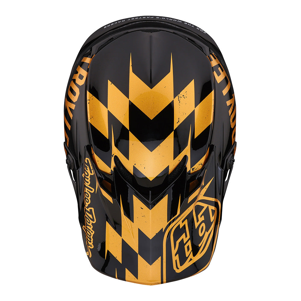 Troy Lee Designs Youth SE4 Polyacrylite Helmet W/MIPS Race Shop Black / Gold
