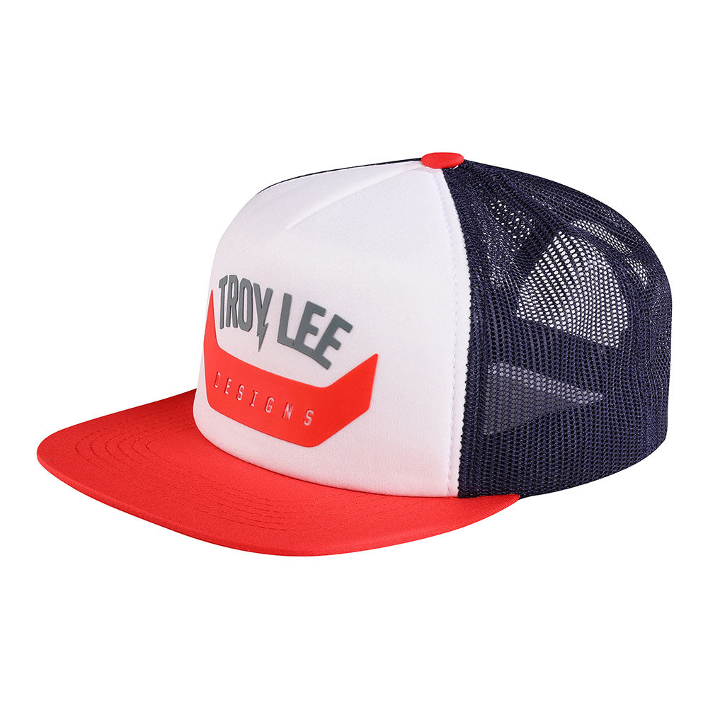 Troy Lee Designs Snapback Hat Arc Rust / White