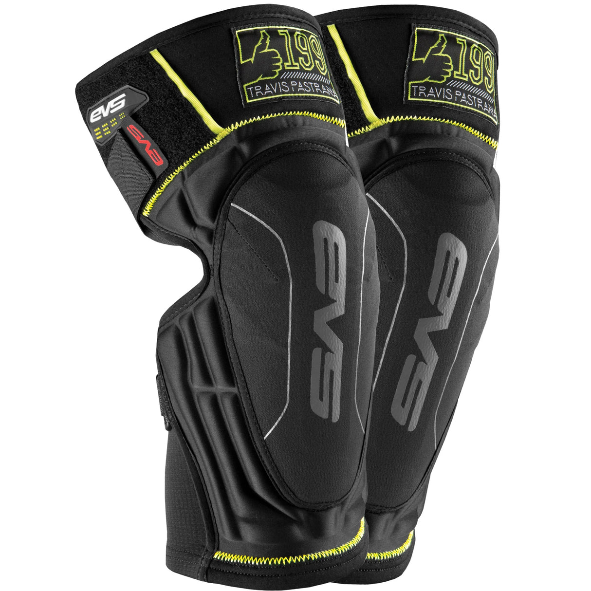 EVS TP199 Lite Knee Pad (Black/Hi-Viz) Pair