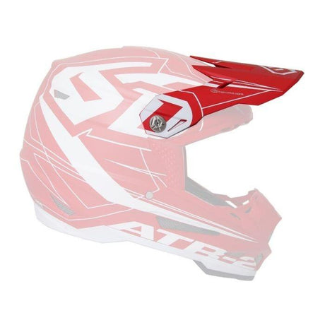 ATR-2 Visor Aero Red helmet accessory with aerodynamic design and vibrant red color.