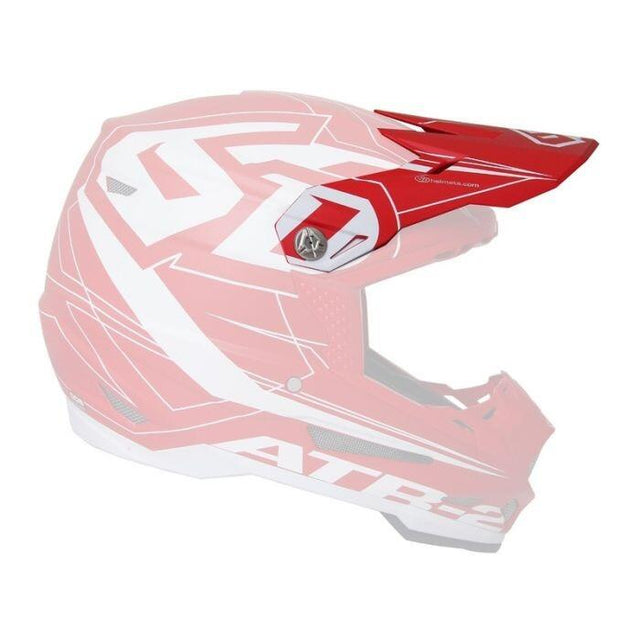 ATR-2 Visor Aero Red helmet accessory with aerodynamic design and vibrant red color.