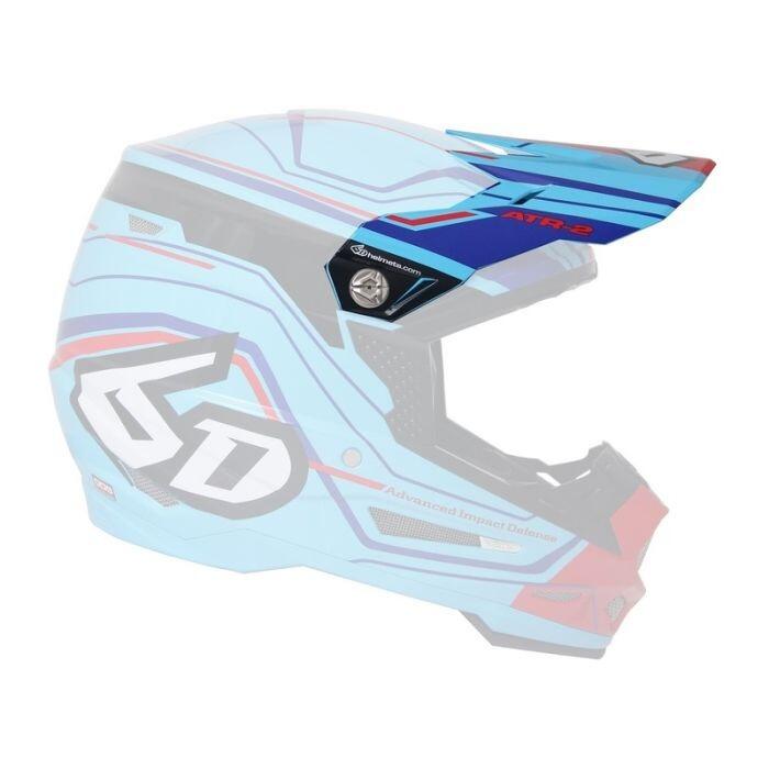 ATR-2 Visor Circuit Neon Blue with vibrant design and sleek finish.