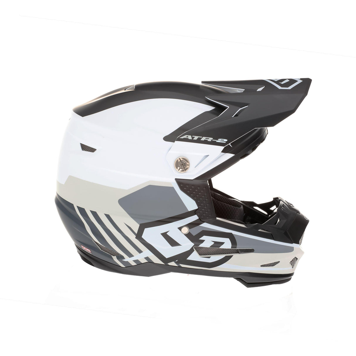 Youth motocross helmet ATR-2Y Target in white color.