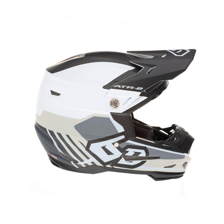 Youth motocross helmet ATR-2Y Target in white color.
