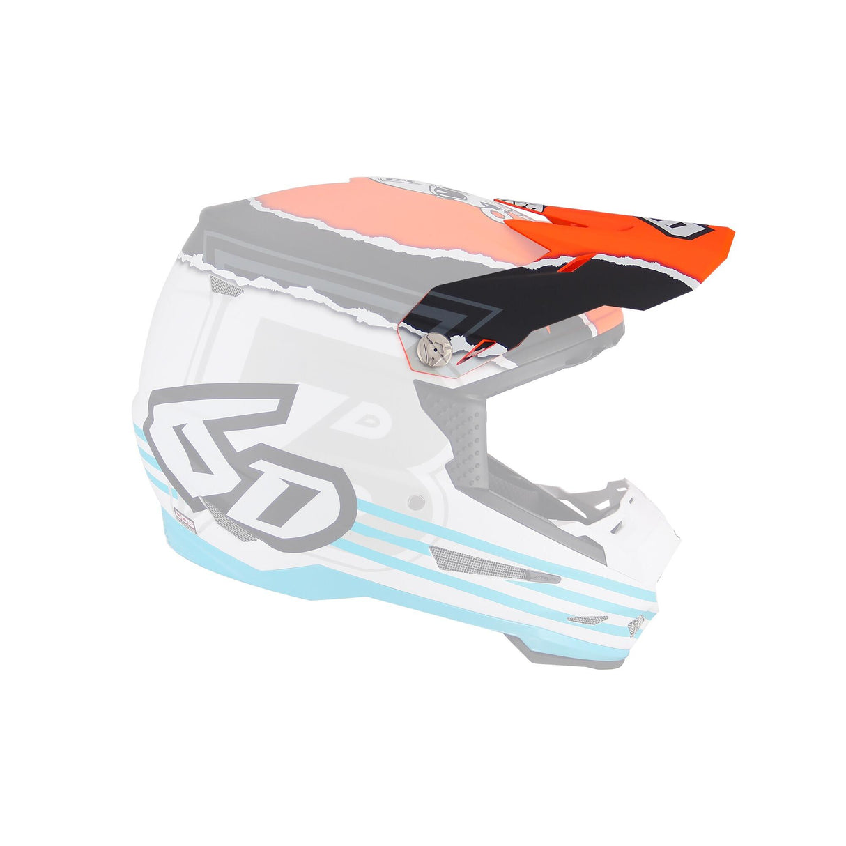 ATR-2Y Visor Danger Boy Orange motocross helmet accessory with vibrant orange design.