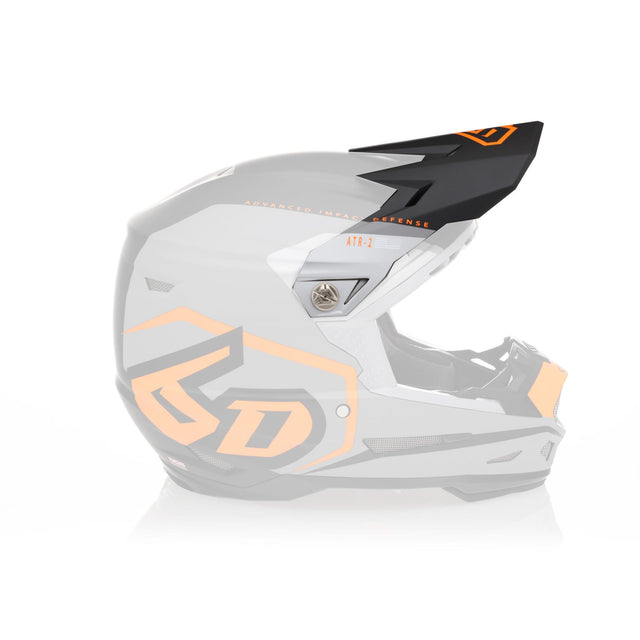 ATR-2 Visor Delta in Neon Orange color, motocross helmet accessory