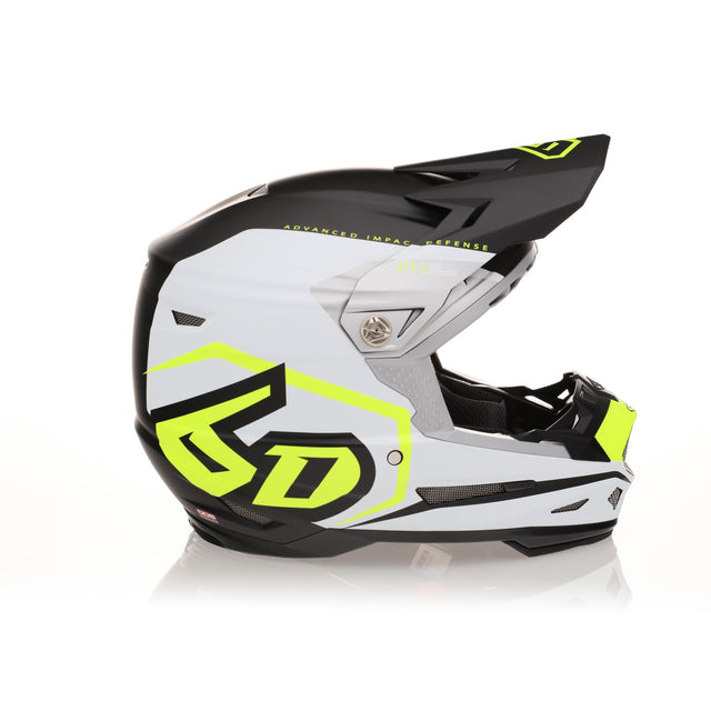 High-visibility ATR-2 Delta helmet in neon yellow with advanced safety features and sleek design.