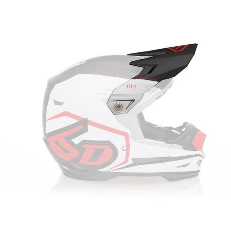 ATR-2 Visor Delta - Red motocross helmet accessory with vibrant red design and sleek aerodynamic shape.