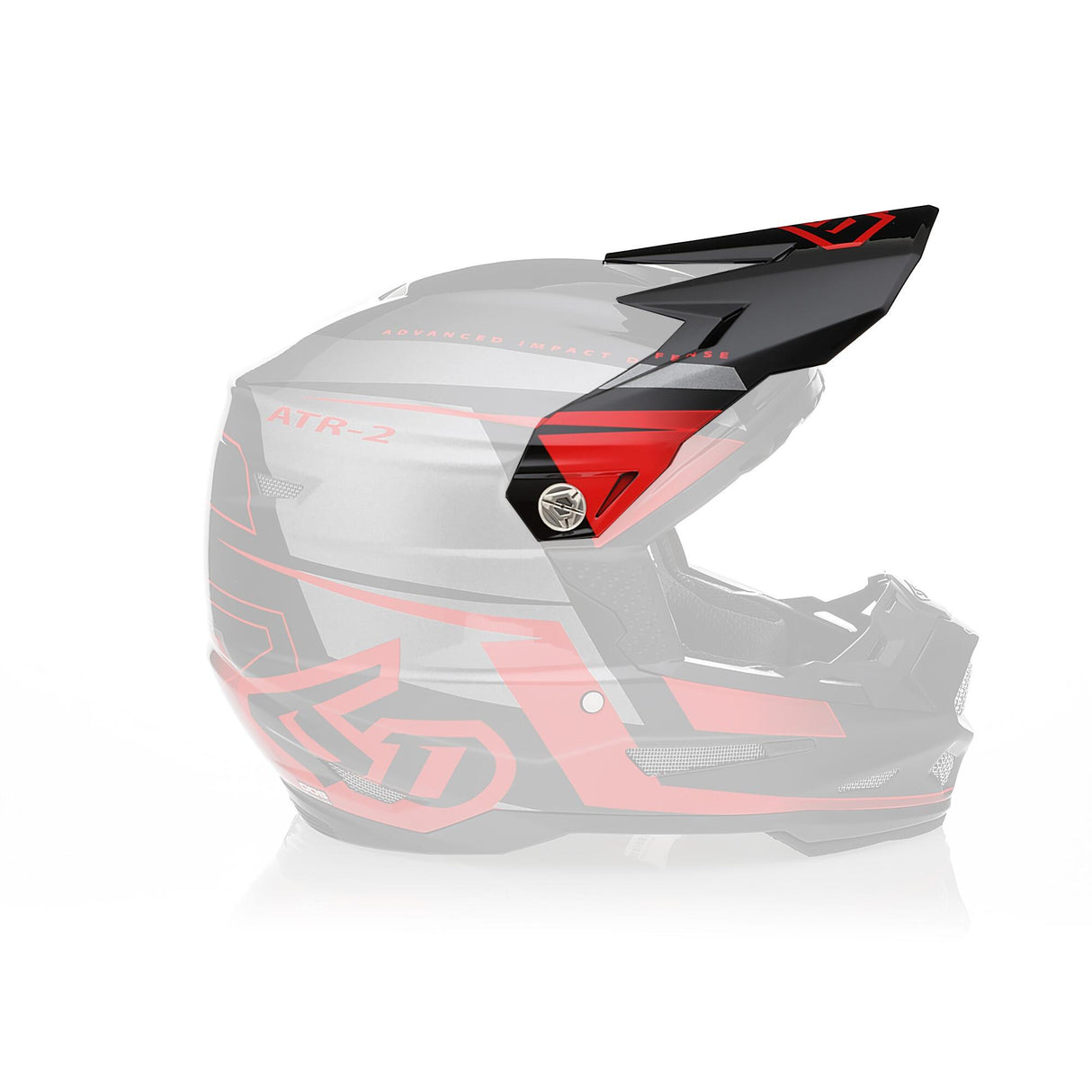 ATR-2 Visor Mach in Red, Grey, and Black - Product Image