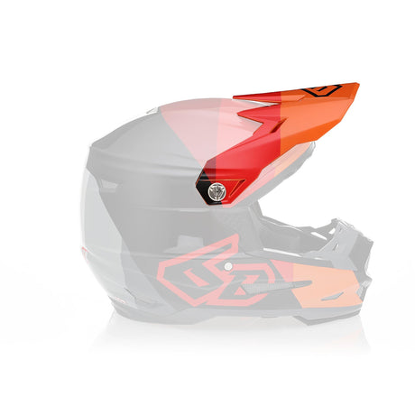 Red ATR-2Y Youth Visor Range displayed on a clean white background.