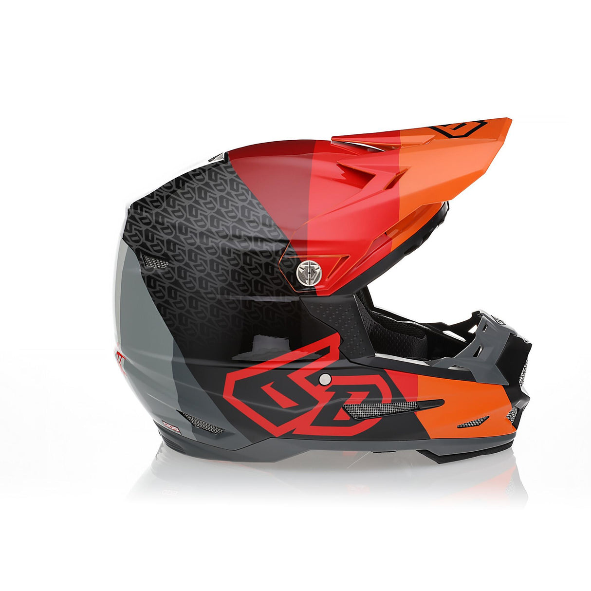 Red ATR-2 Range Helmet on a white background, featuring sleek design and advanced safety features.