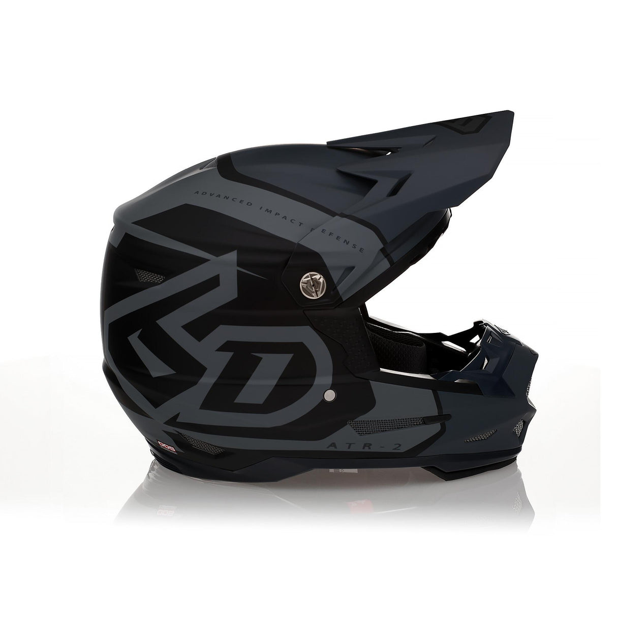 ATR-2 Torque Charcoal Matte Helmet displaying sleek design and matte finish.