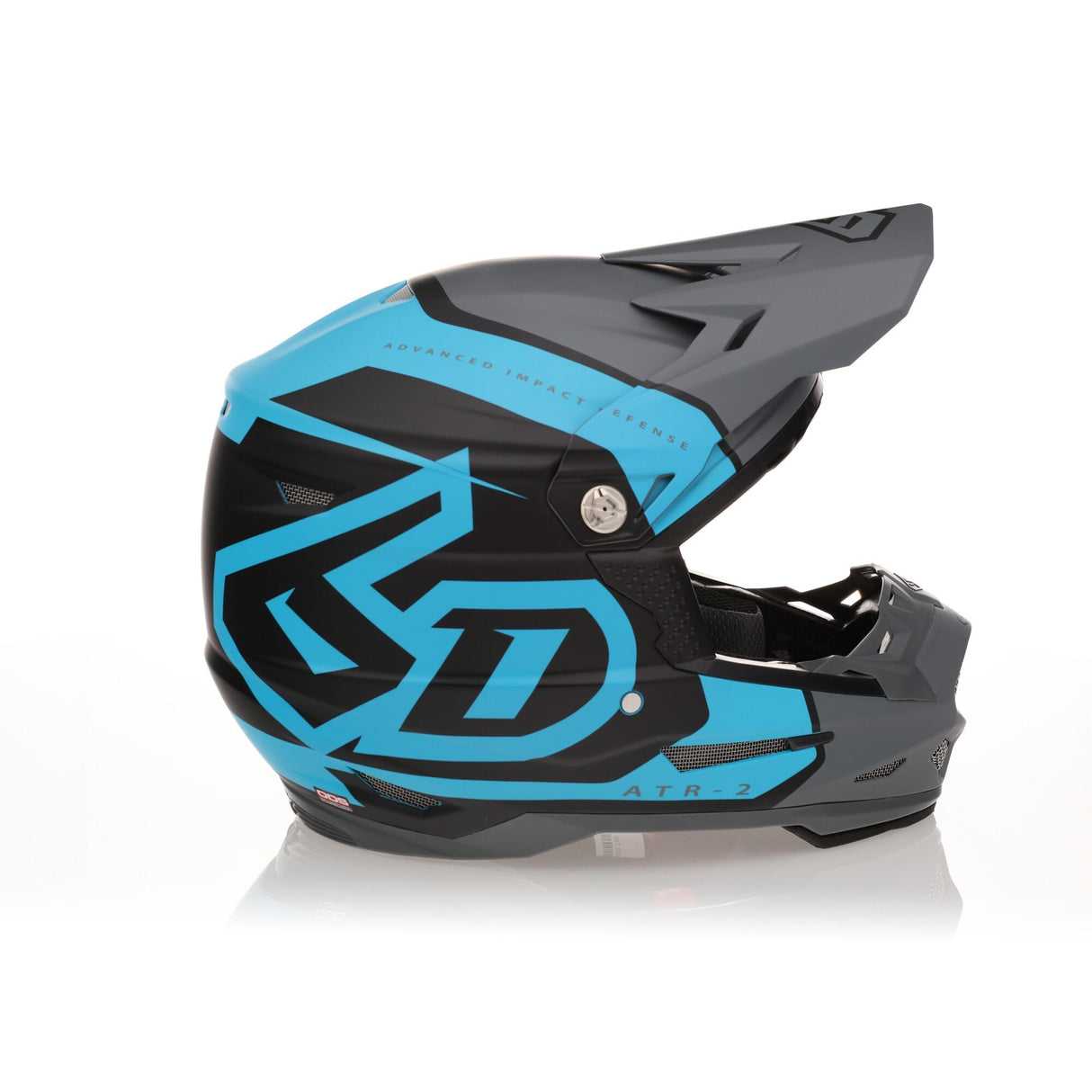 ATR-2 Torque Helmet in Cyan/Grey Matte Finish
