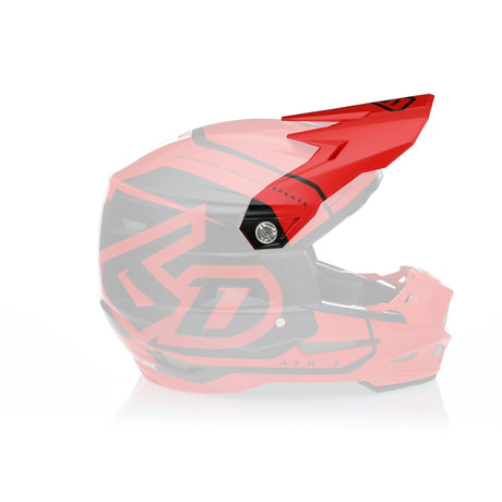 Red Gloss ATR-2 Visor Torque with sleek design and aerodynamic features.