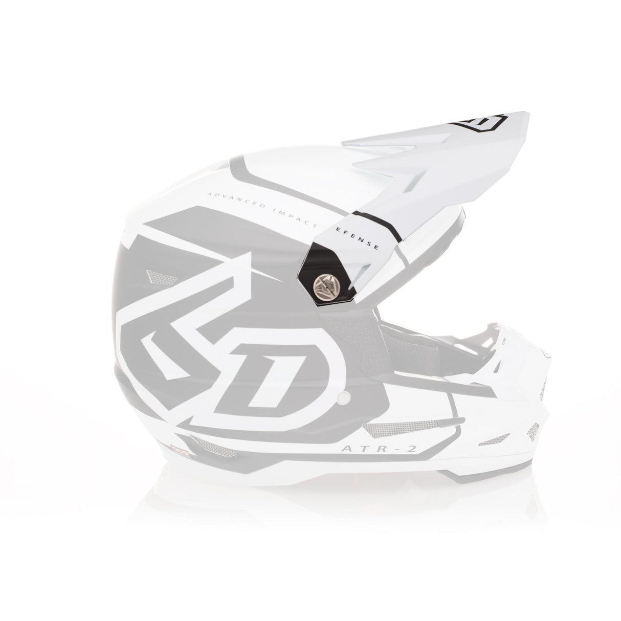 White Matte ATR-2 Visor Torque with sleek design and durable finish.