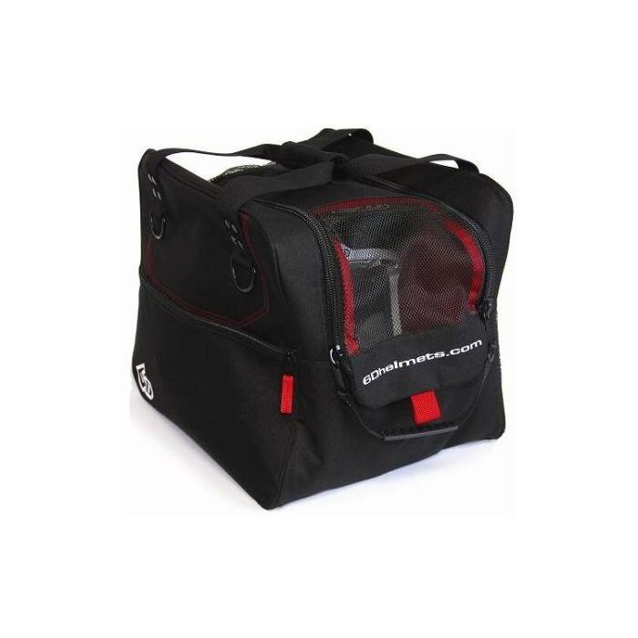 Black 6D Helmet Bag with zippered closure and adjustable shoulder strap