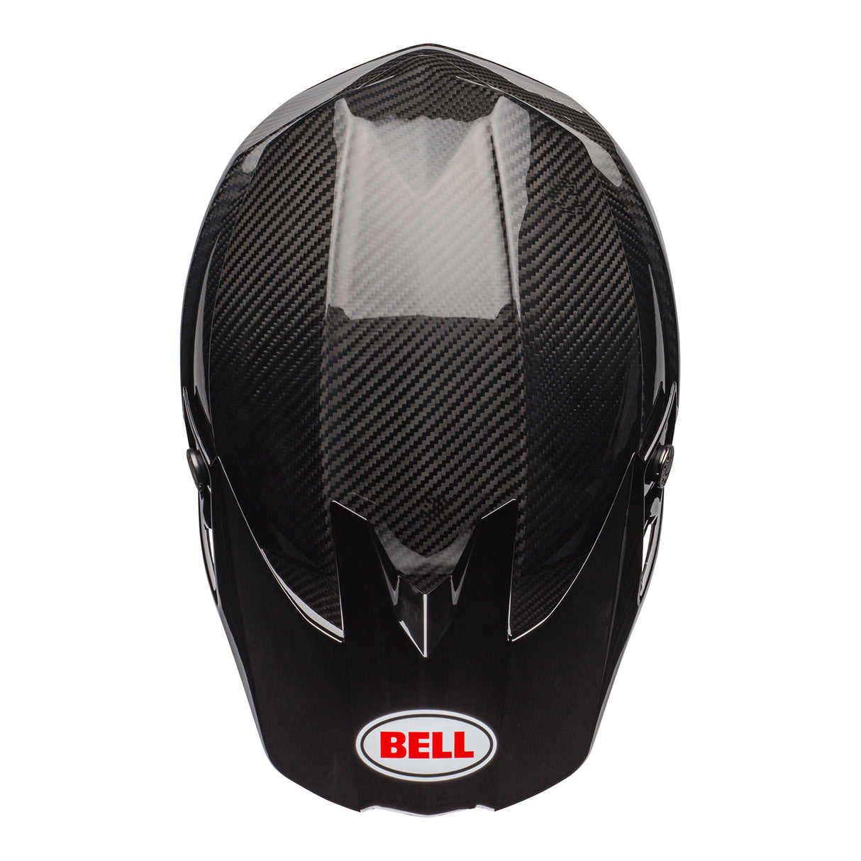 Bell MX 2025 Moto-10 Spherical Mips Adult Helmet (Gloss Black Carbon/White)