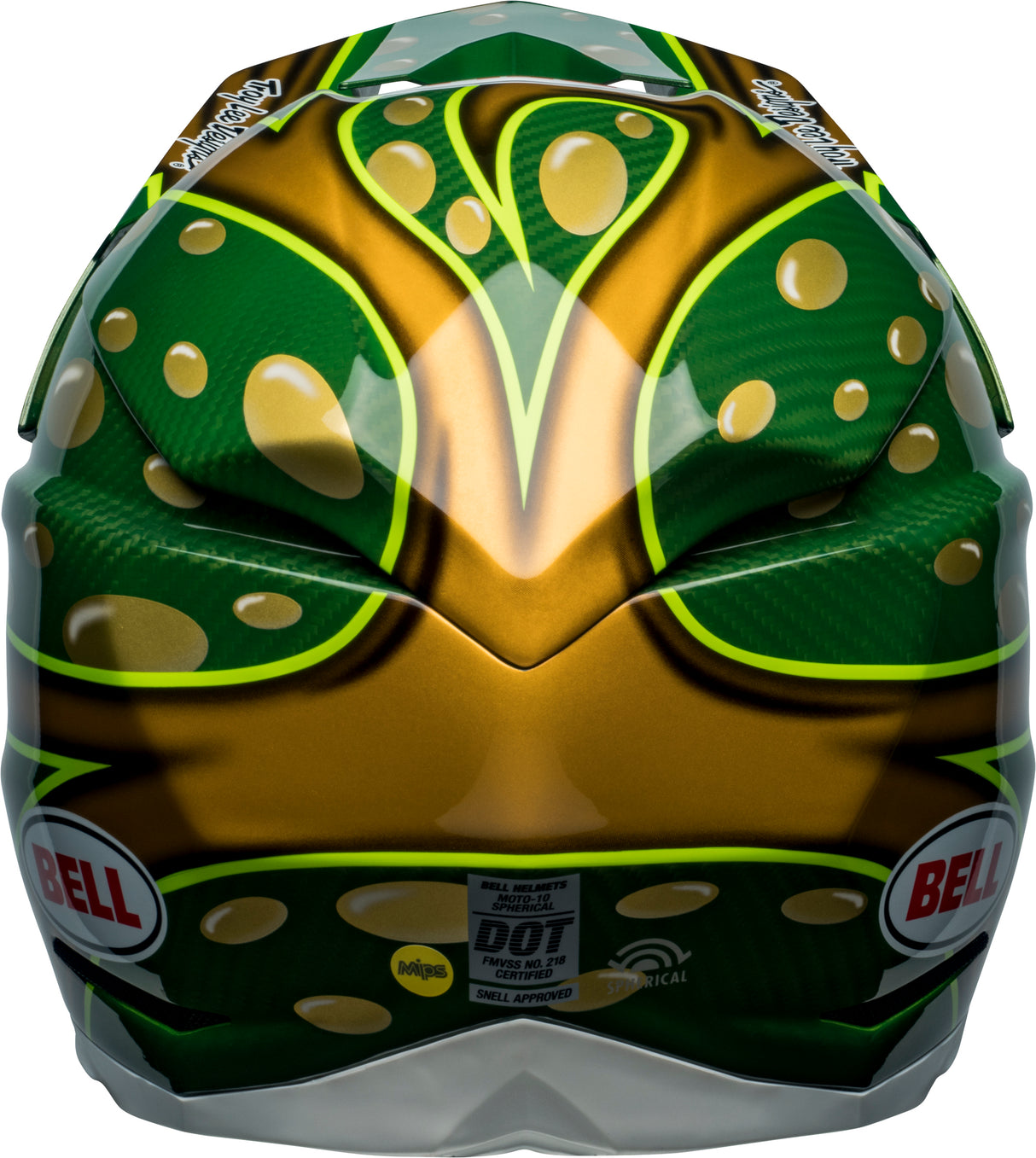 Bell MX 2022 Moto-10 Spherical Mips Adult Helmet (Mcgrath Replica Gold/Green)