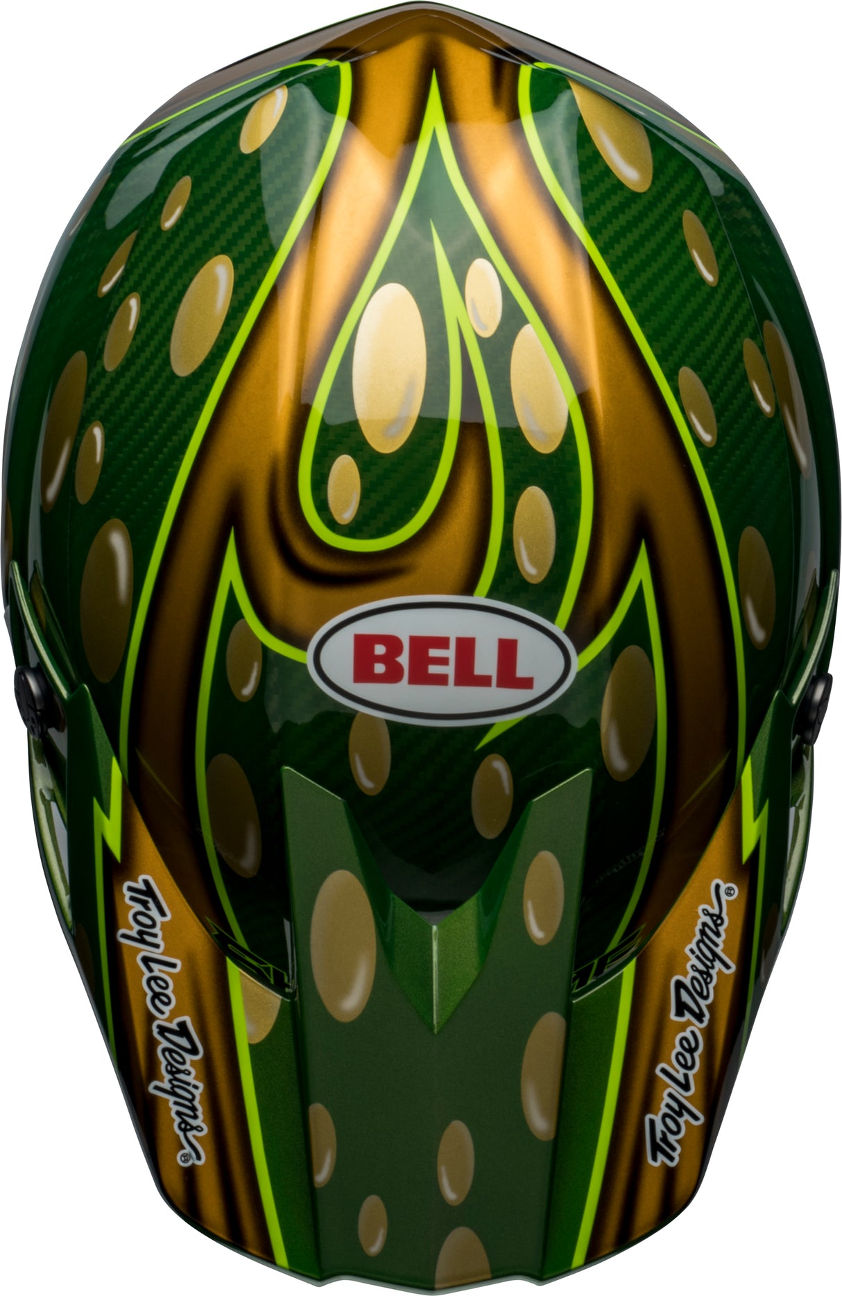 Bell MX 2022 Moto-10 Spherical Mips Adult Helmet (Mcgrath Replica Gold/Green)