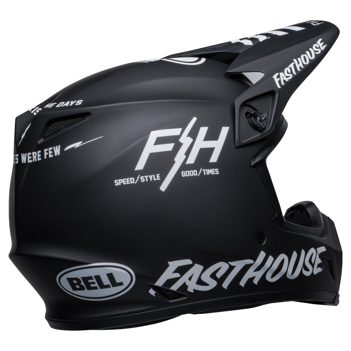 Bell MX 2025 MX-9 Mips Adult Helmet (Fasthouse Prospect Matte Black/White)