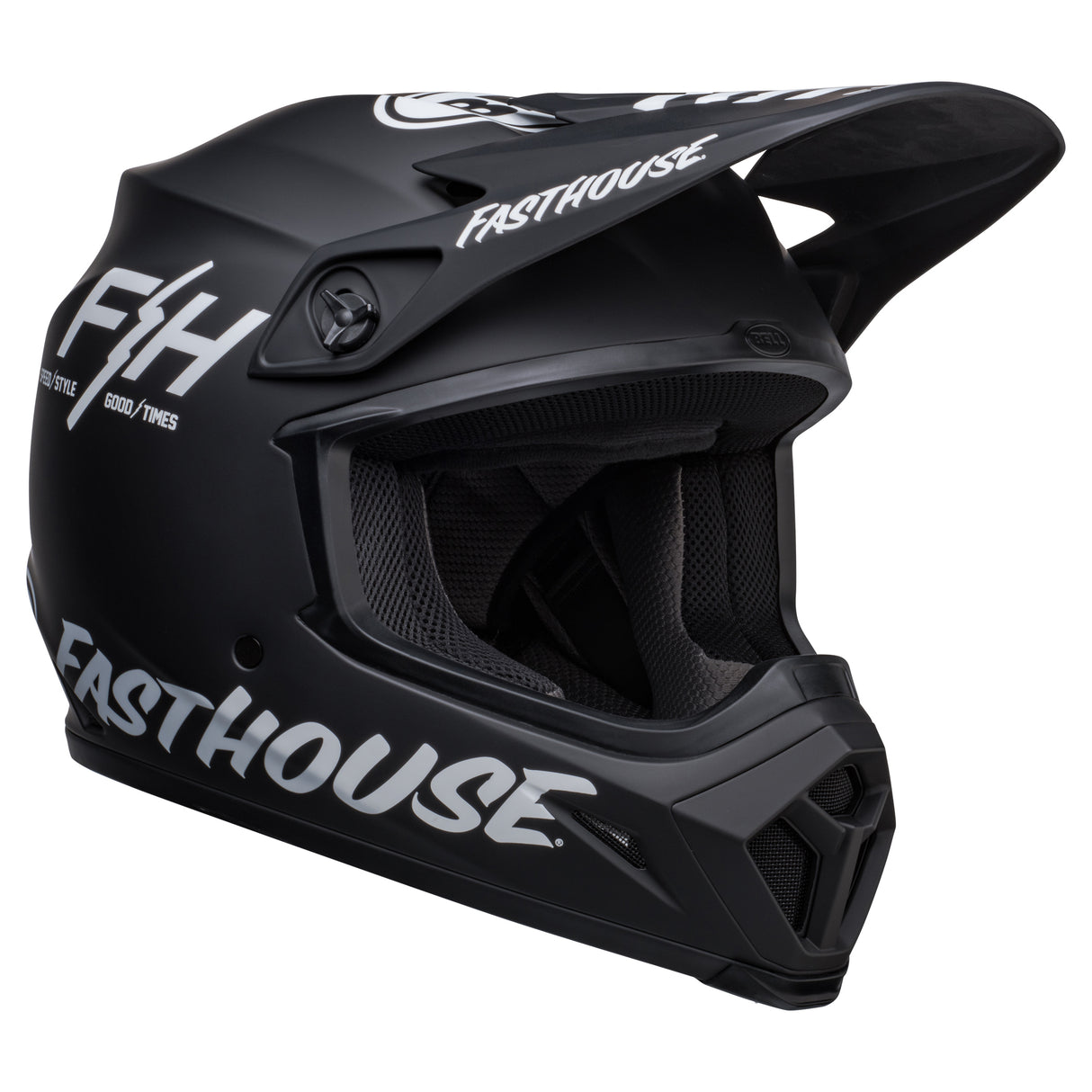 Bell MX 2025 MX-9 Mips Adult Helmet (Fasthouse Prospect Matte Black/White)