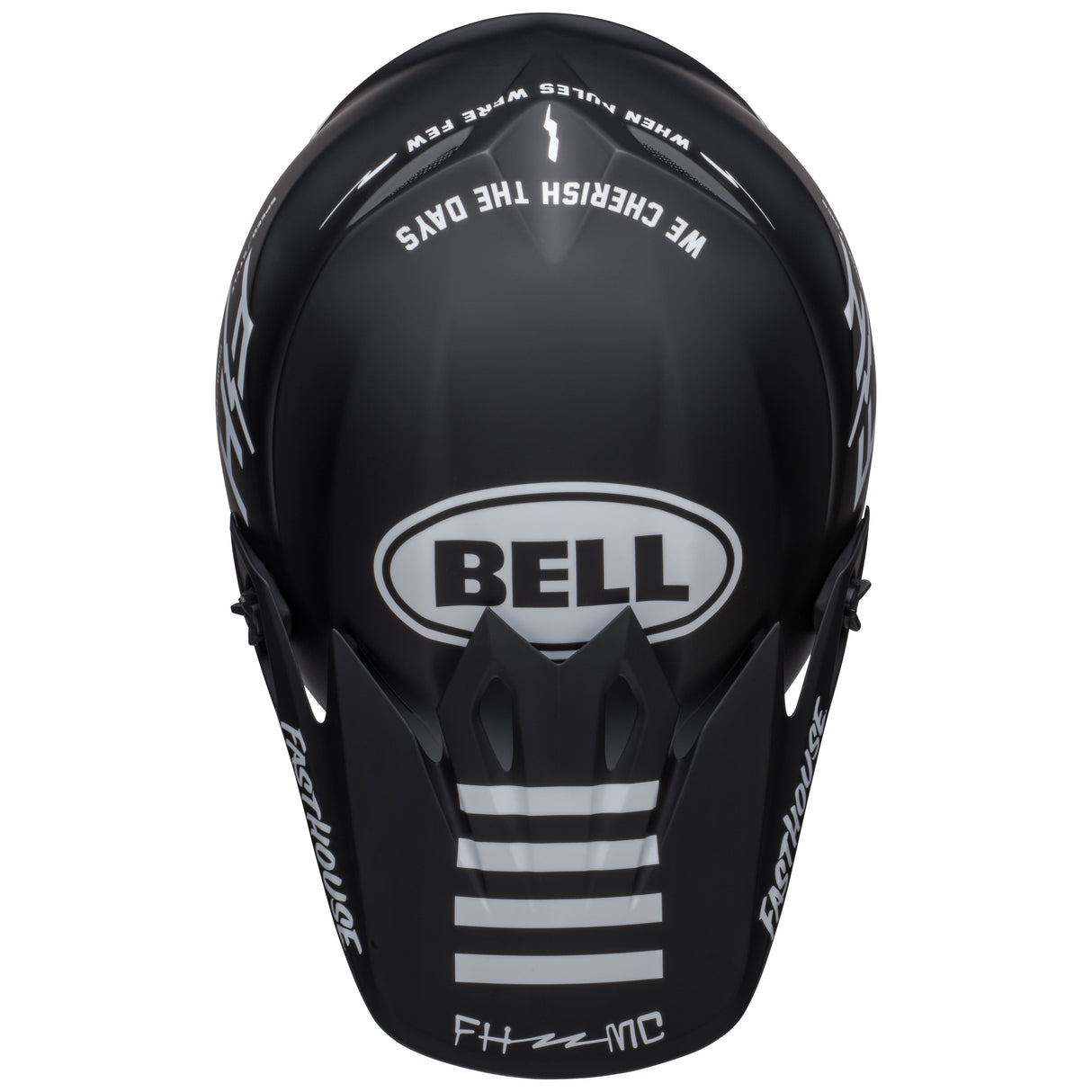Bell MX 2025 MX-9 Mips Adult Helmet (Fasthouse Prospect Matte Black/White)
