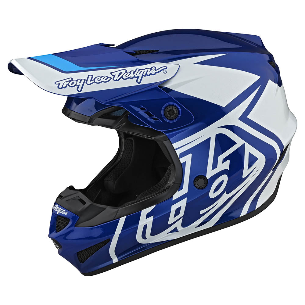 Troy Lee Designs GP Helmet Overload Blue / White
