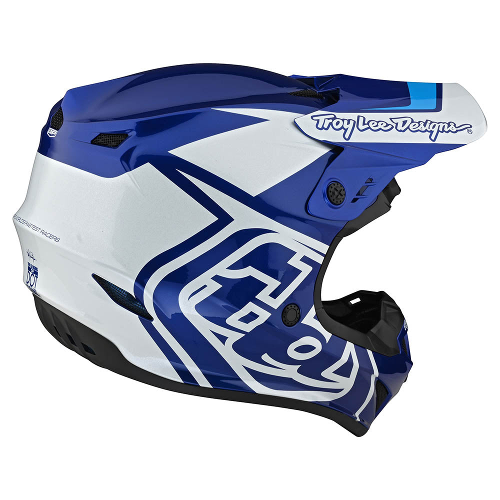 Troy Lee Designs GP Helmet Overload Blue / White