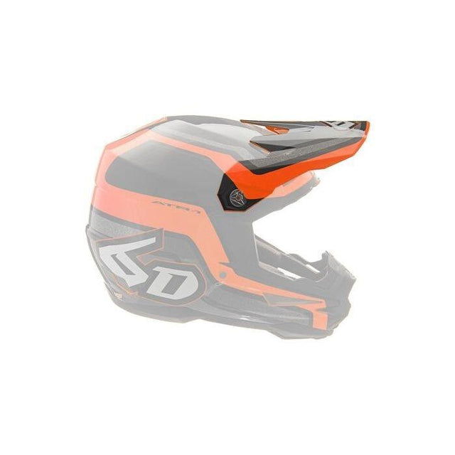 ATR-1 Visor Fuse Orange Black with bold orange and black design