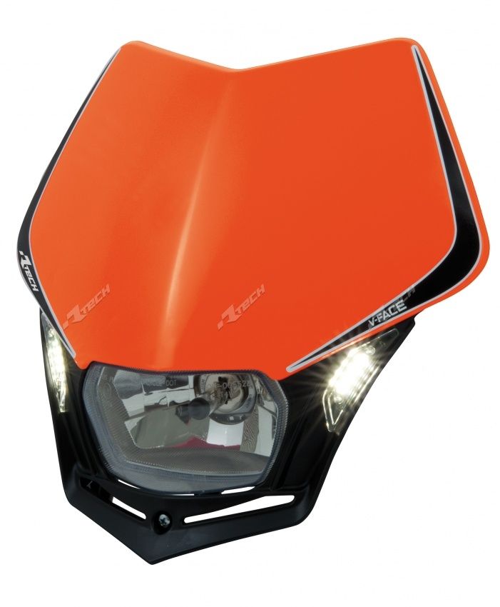 Rtech V-Face LED Headlight (K Orange-Black)