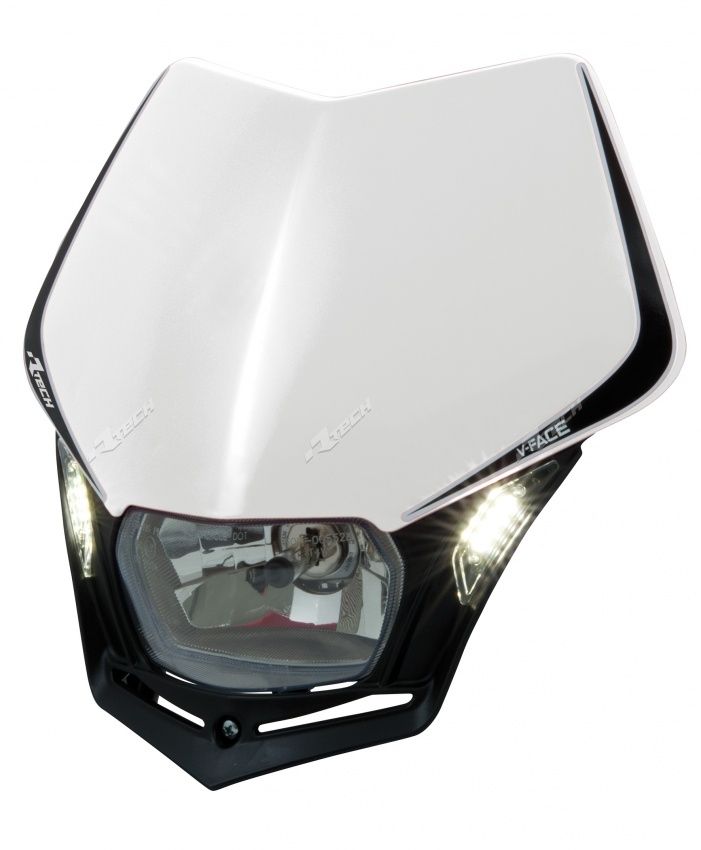 Rtech V-Face LED Headlight (White-Black)