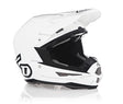 ATR-1 Solid Gloss White Helmet - Front and Side View