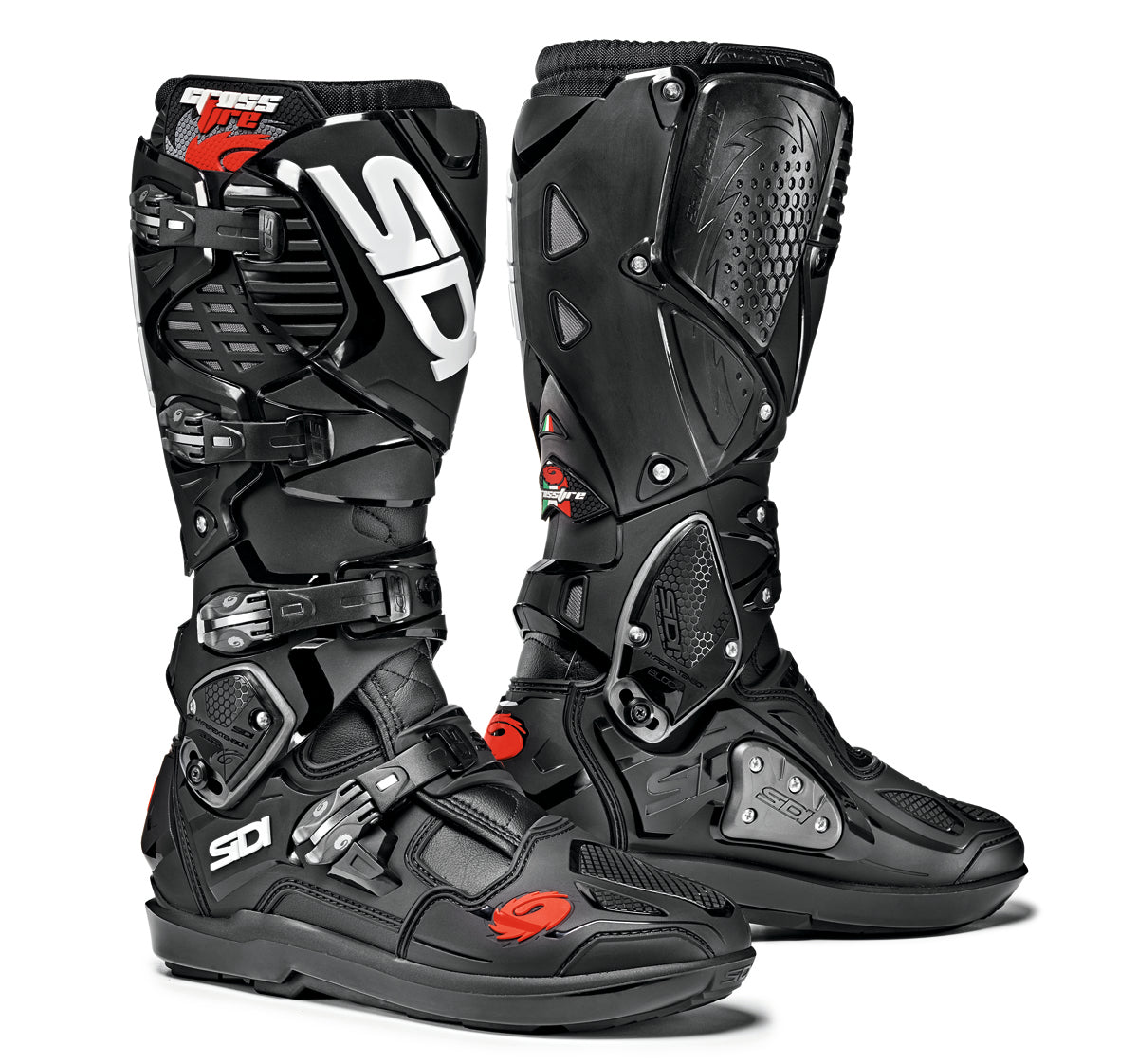 SIDI CROSSFIRE 3 SRS BLACK/BLACK SPECIAL MX BOOTS