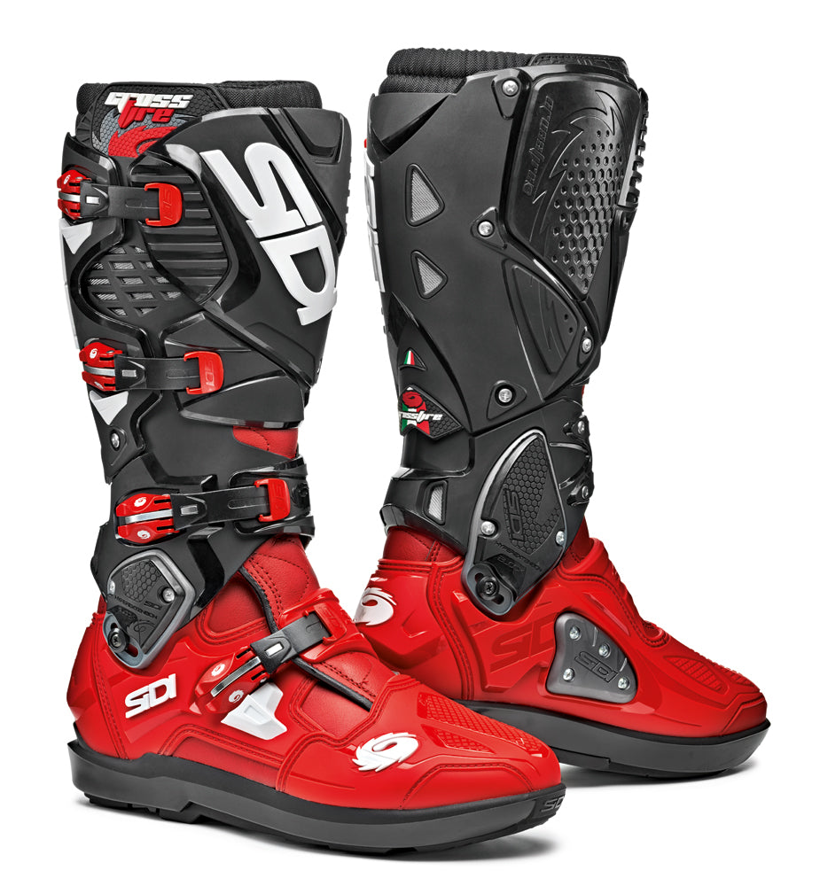 SIDI CROSSFIRE 3 SRS MX BOOTS RED/BLACK