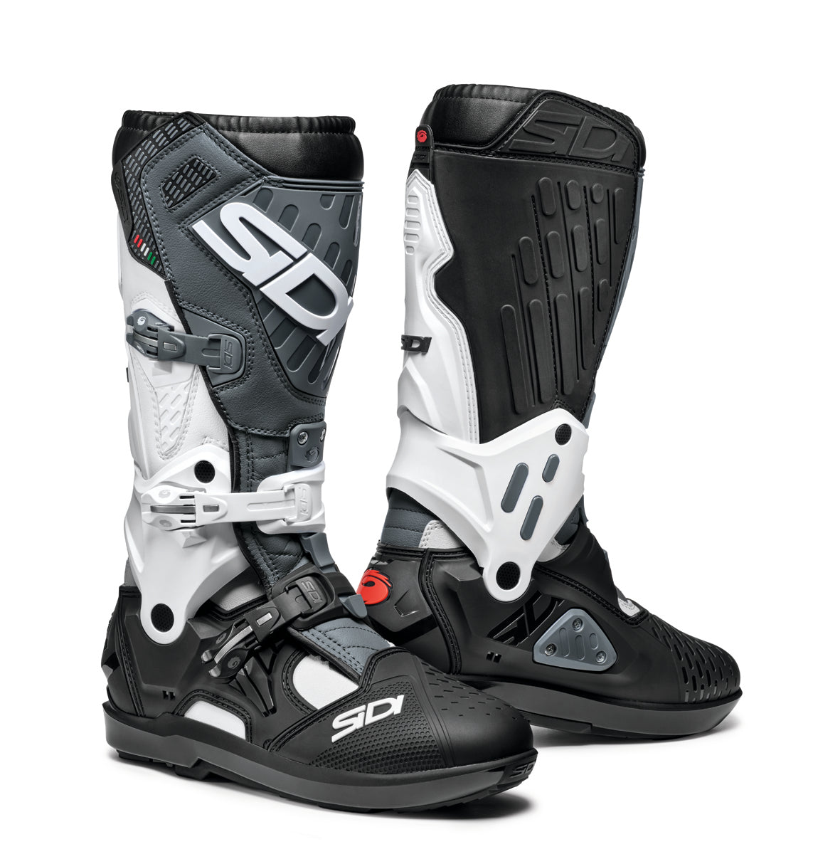 SIDI ATOJO SRS WHITE BLACK GREY MX BOOTS