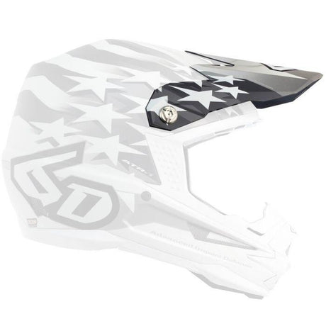 ATR-1 Visor Patriot Matte White Helmet with sleek design and matte finish.