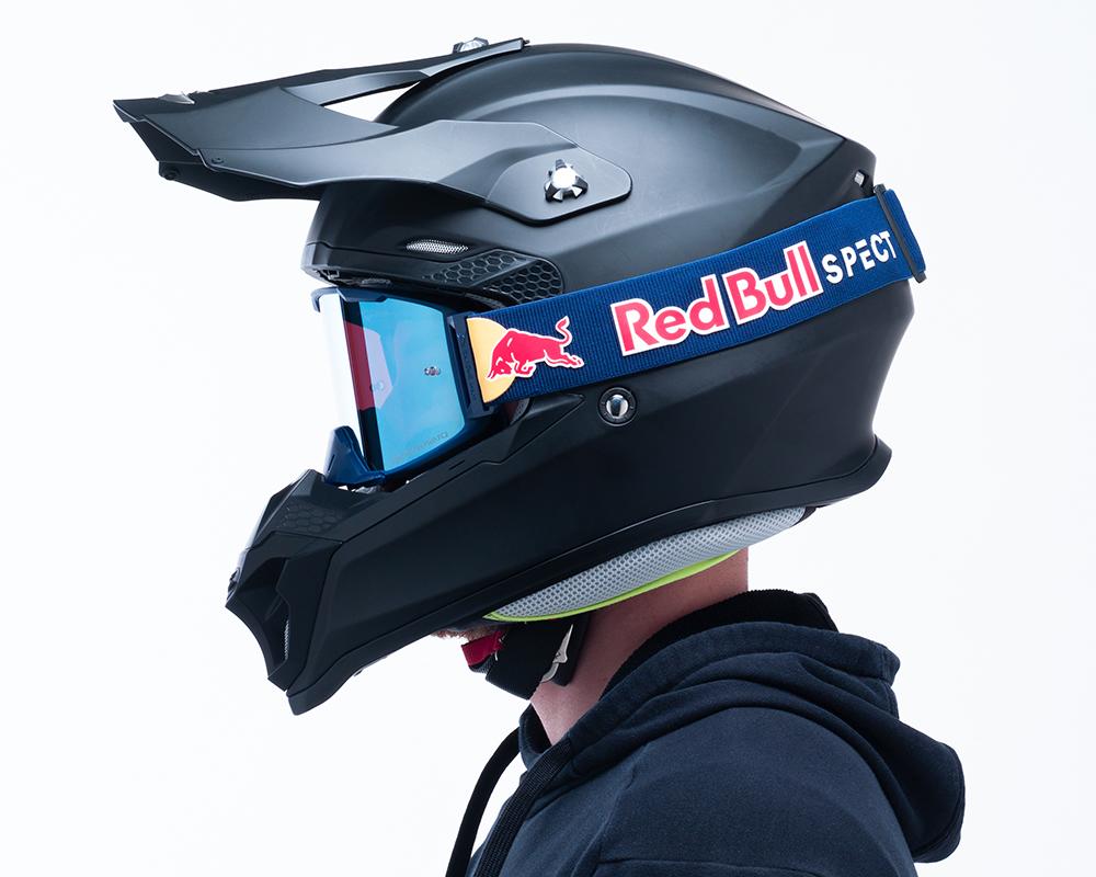 Red Bull SPECT Strive Blue - Blue/Purple Mirror Double Lens