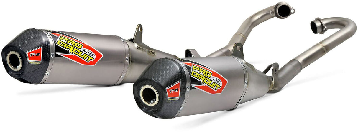 Pro Circuit T-6 ACU Stainless system carbon end cap Honda CRF250 20-21