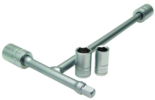 Motion Pro T-handle Tri drive 1/4 inch mini with 8, 10, 12, 13 mm sockets