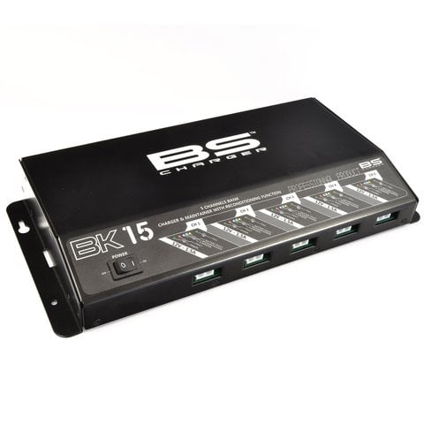 BS Batteries BK15 5-Bank 12V Workshop Battery Charger