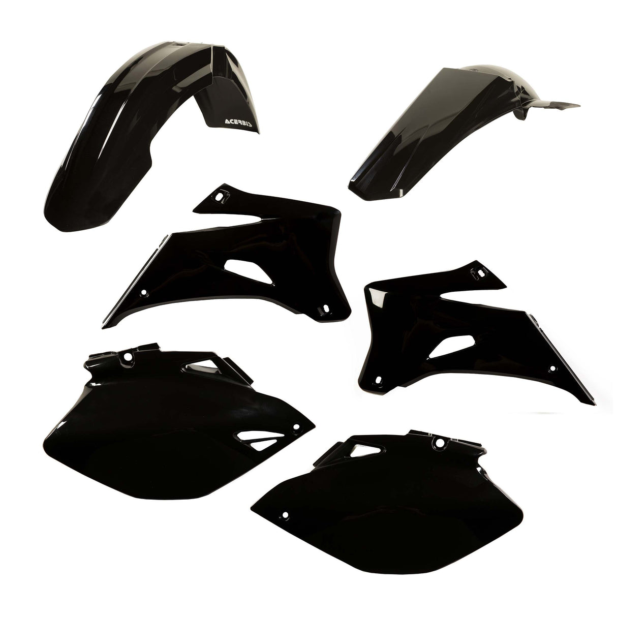 Acerbis Standard Plastic Kit Yamaha YZ250F / YZ450F 2006 - 2009 Black