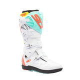 Sidi Crossfire 3 SRS CE Boots White/Fluo Mint/Fluo Coral