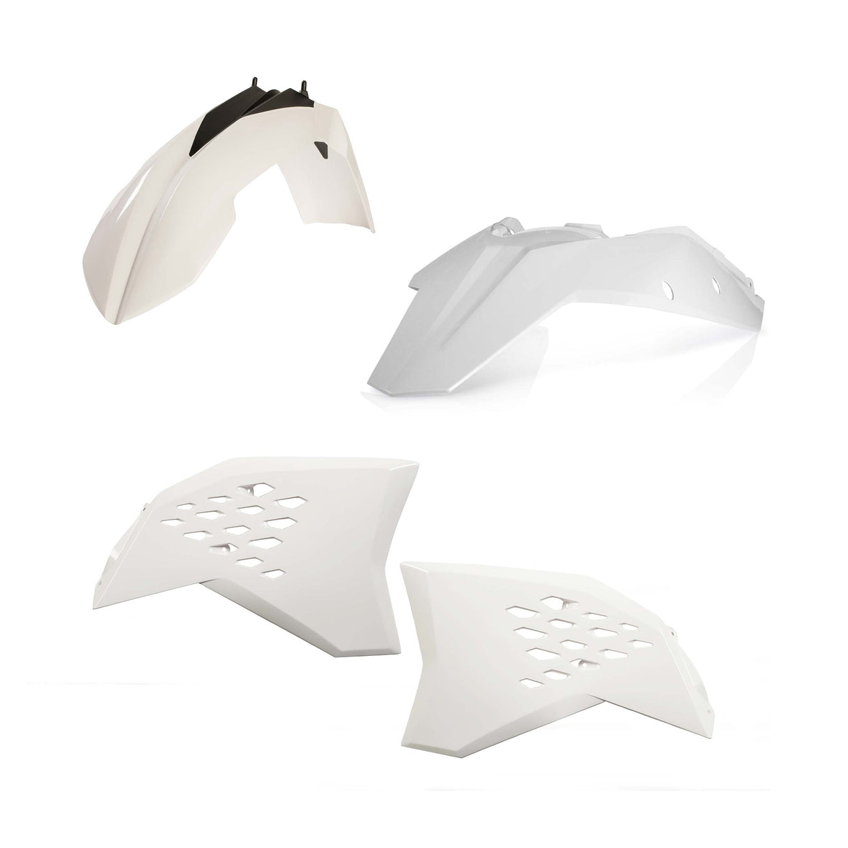 Acerbis Standard Plastic Kit KTM EXC 2-Stroke / 4-Stroke 2008 - 2010 White