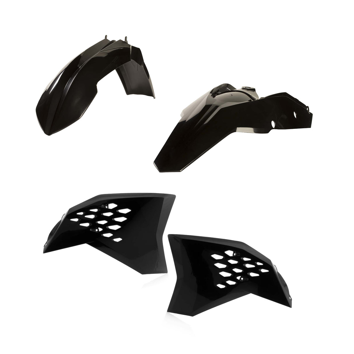 Acerbis Standard Plastic Kit KTM EXC 2-Stroke / 4-Stroke 2008 - 2010 Black