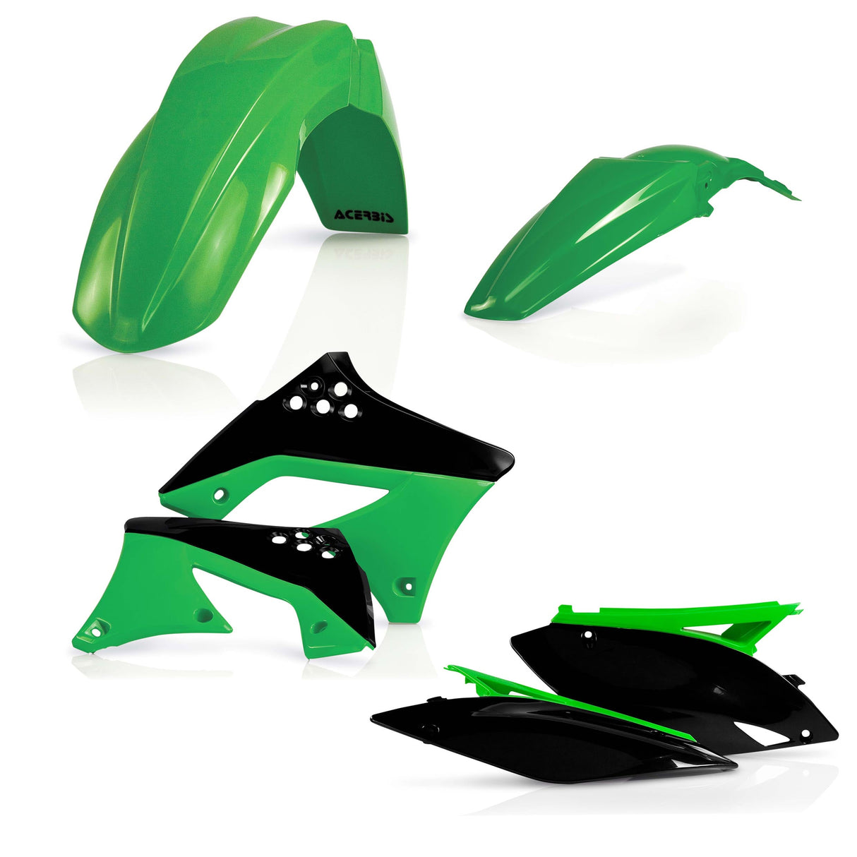 Acerbis Standard Plastic Kit Kawasaki KX250F OEM 2010 Colours