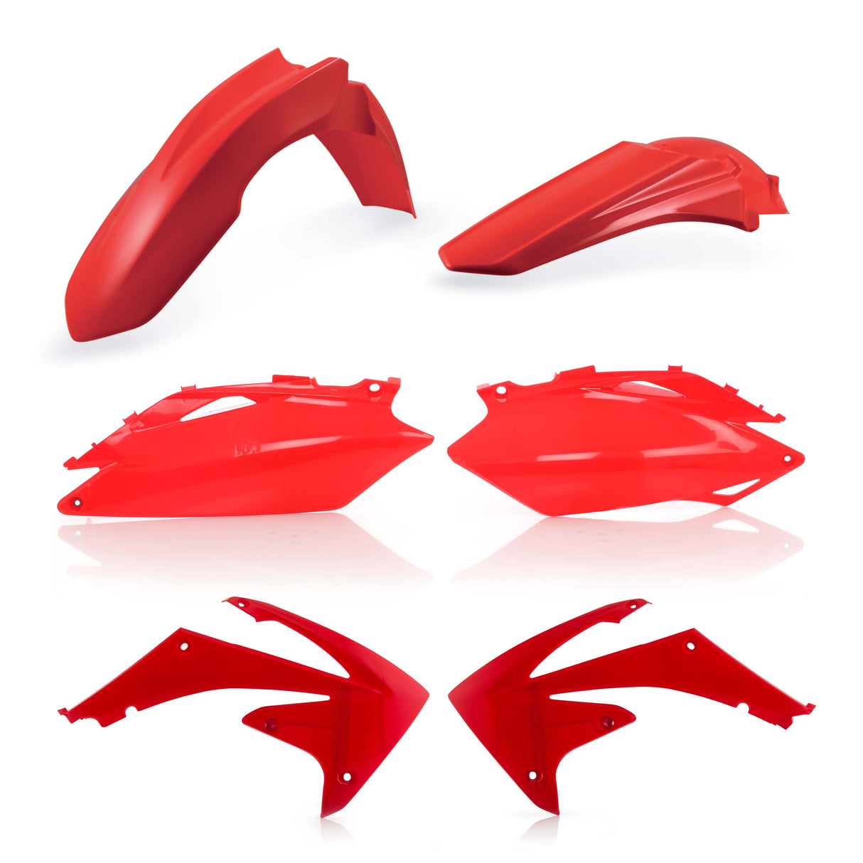 Acerbis Standard Plastic Kit Honda CRF250 / CRF450 2009 - 2010 Red